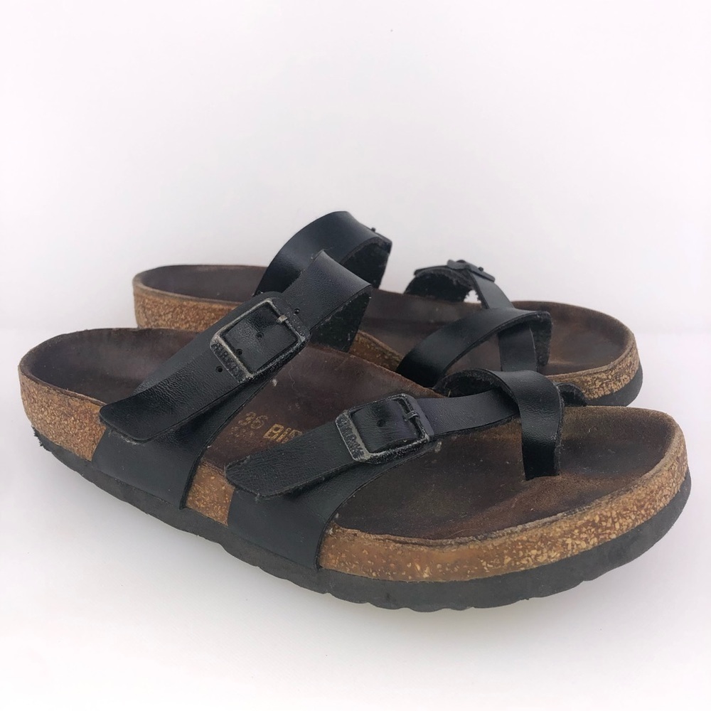 Birkenstock Black Slip On Sandal Shoes Size 5